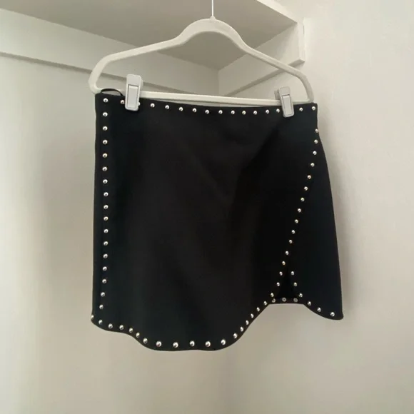Helmut Lang Studded Mini Skirt - Picture 3 of 5